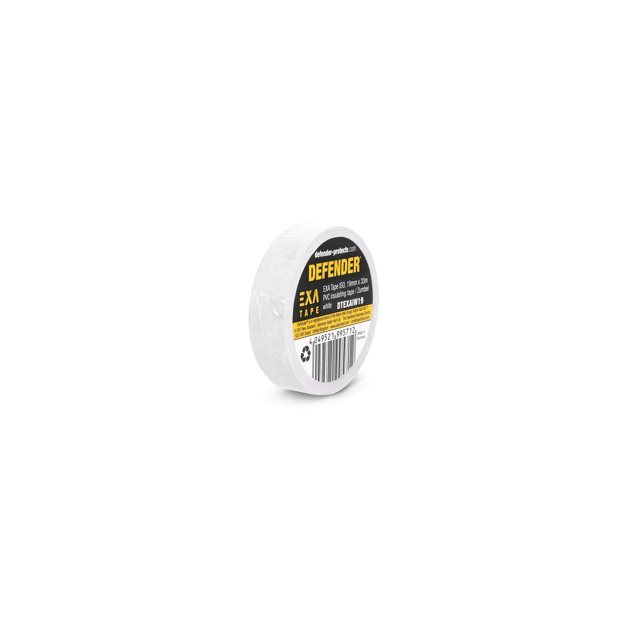 Defender EXA-TAPE ISO W 19 - EXA-TAPE adhesive tape 19 mm x 33 m, white