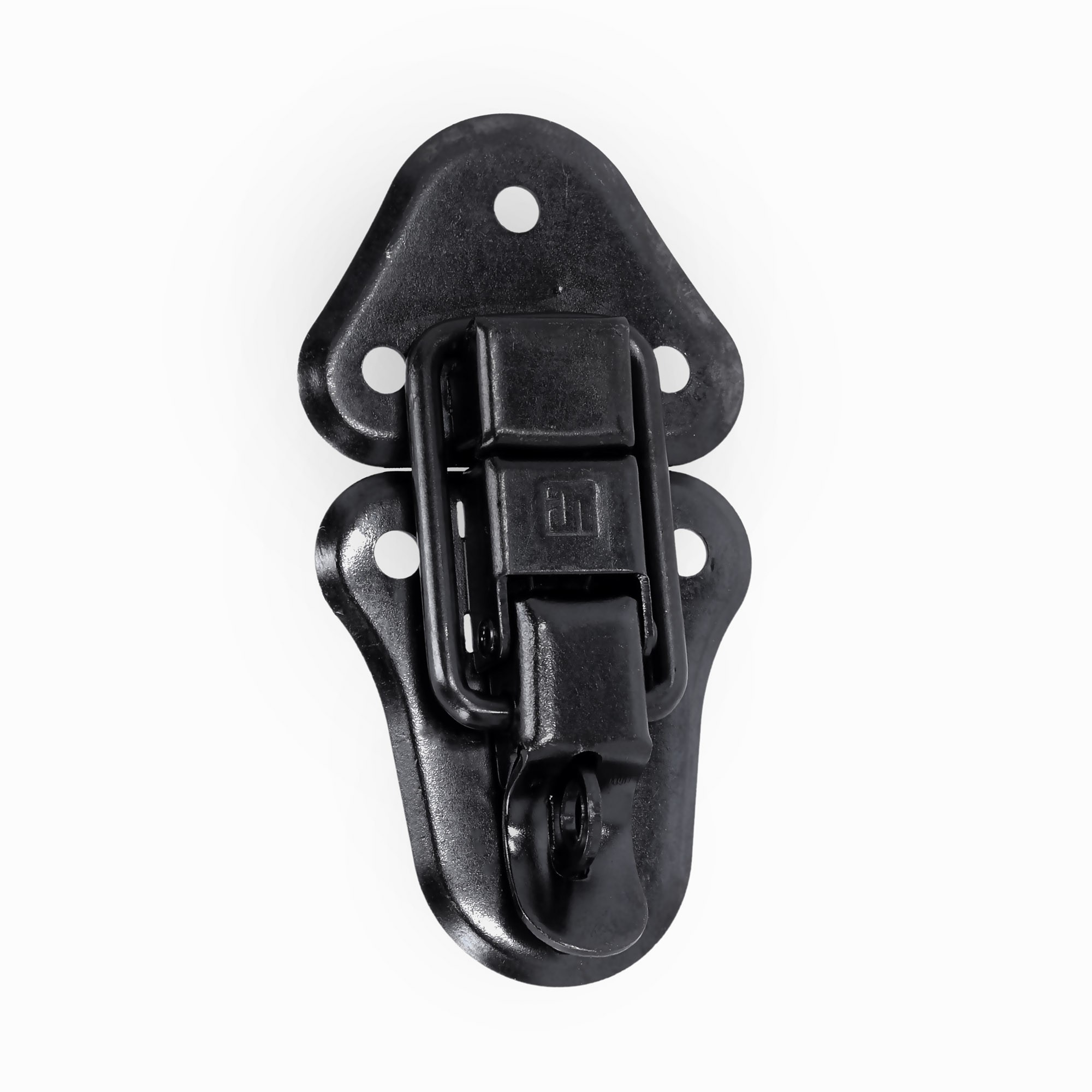 Adam Hall 1602 BLK - draw latch, nagy, black, lakattal lockable