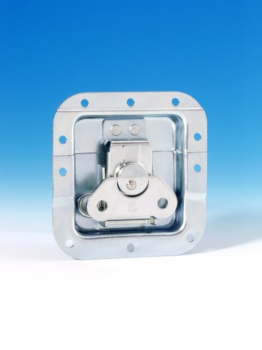 Adam Hall 17294 SP - butterfly latch, medium, 14 mm bass, profilhoz fitting in tray, release with spring, lakatolható