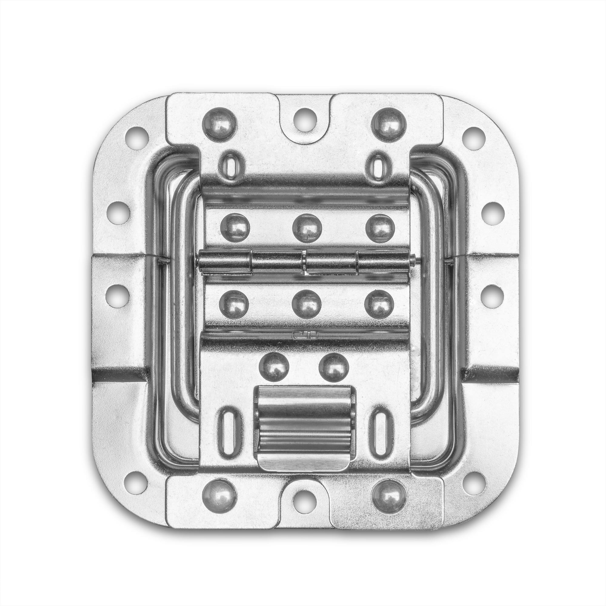 Adam Hall 27096 H - kickstand zsanérral, medium, félig a profilhoz fitting, stop funkciós in tray, galvanized