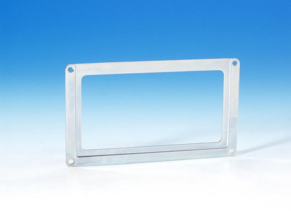 Adam Hall 2890 - címke frame, nickel-plated, 124x72x2 mm