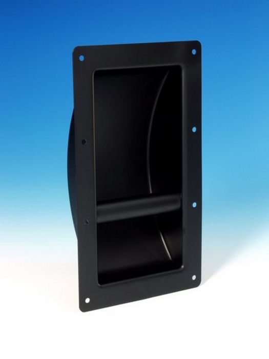 Adam Hall 3400 - speaker handle / ear metal, pórszórt black, 280x160x68 mm