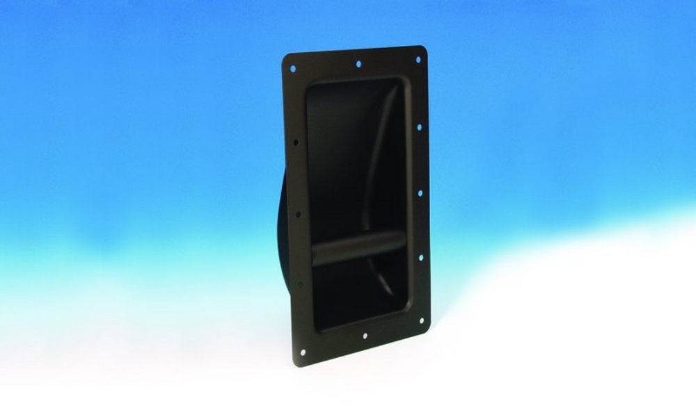Adam Hall 34001 - speaker handle / ear metal, pórszórt black, 274x162x63 mm