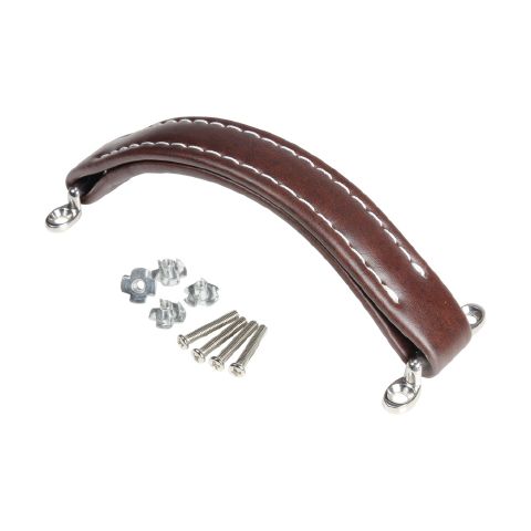 Adam Hall 3414 BRN - case handle brown synthetic leather, nickel-plated szerelékekkel, 195x29x18 mm