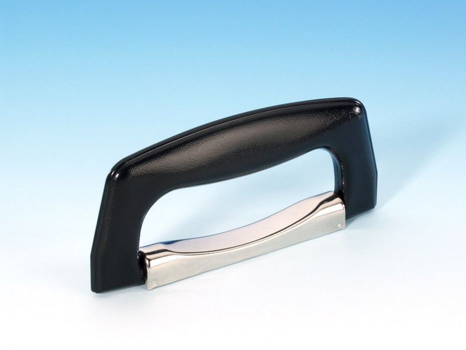 Adam Hall 3437 - case handle black plastic, nickel-plated burkolattal, 138x15x62 mm