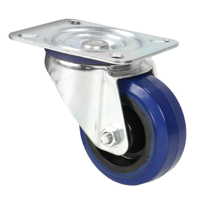 Adam Hall 372081 - castor blue, diameter 80 mm, 300 kg/4 castor