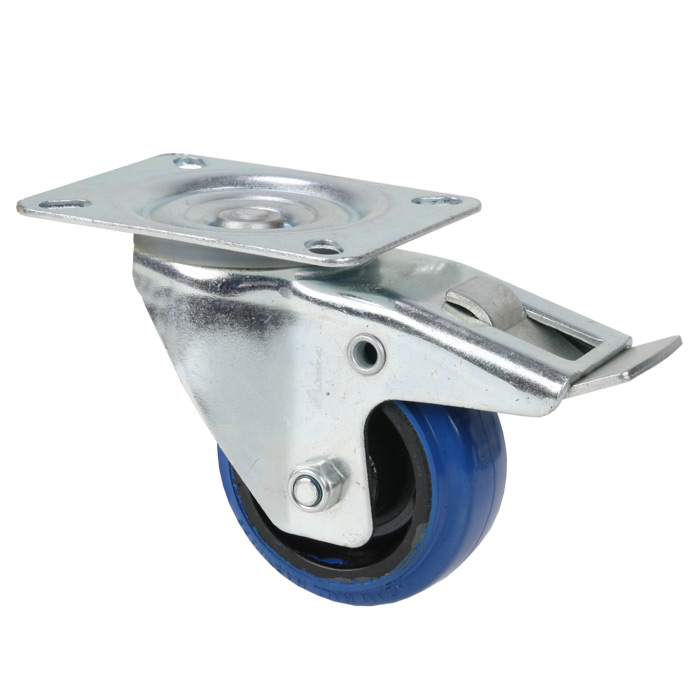Adam Hall 372091 - lockable castor blue, diameter 80 mm, 300 kg/4 castor