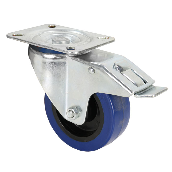 Adam Hall 372191 - lockable castor blue, diameter 100 mm, 450 kg/4 castor