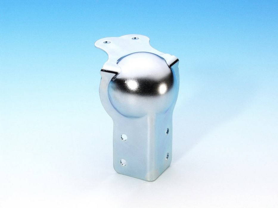 Adam Hall 4108 - corner protector ball-bearing, galvanized, integrated with corner brace, 1,5x65x80 mm