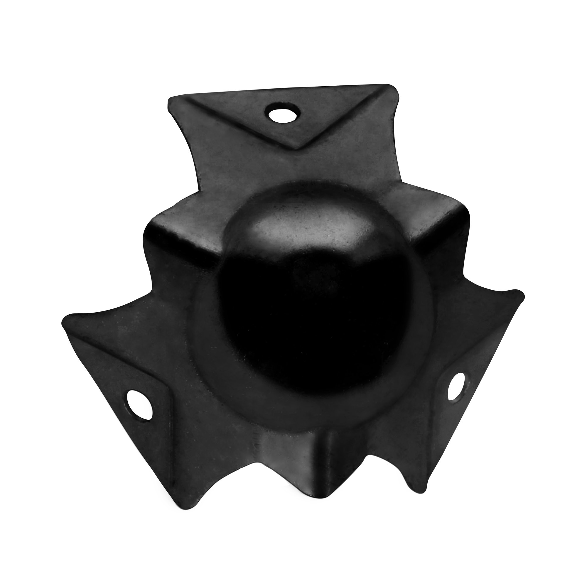 Adam Hall 4113 BLK - corner protector ball-bearing, black, profilozott, 1,2x40x40 mm