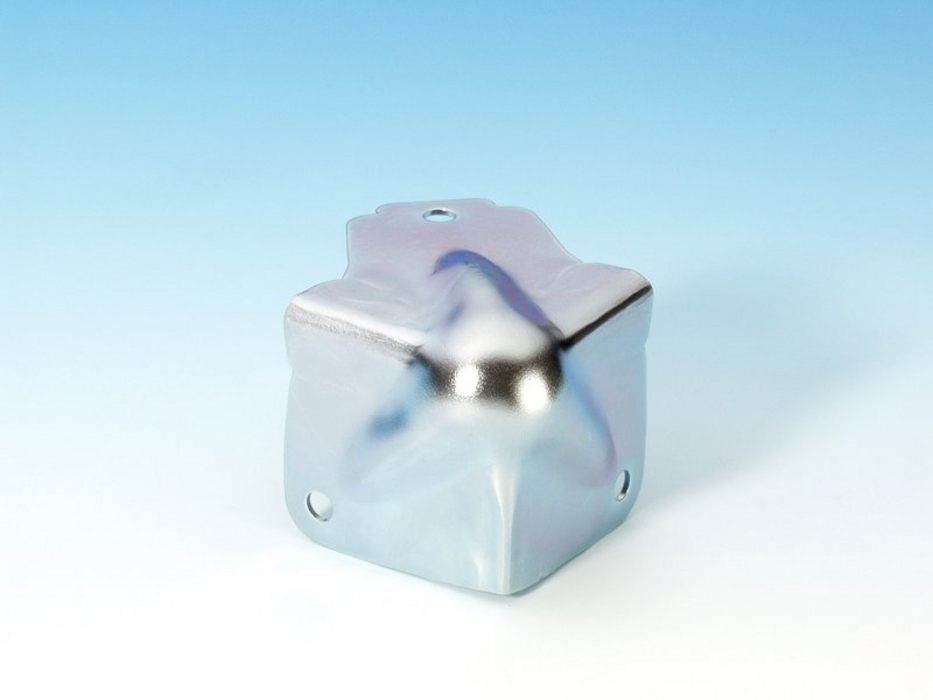 Adam Hall 4118 - corner protector ball-bearing, galvanized, integrated with corner brace, 1,2x41x51 mm