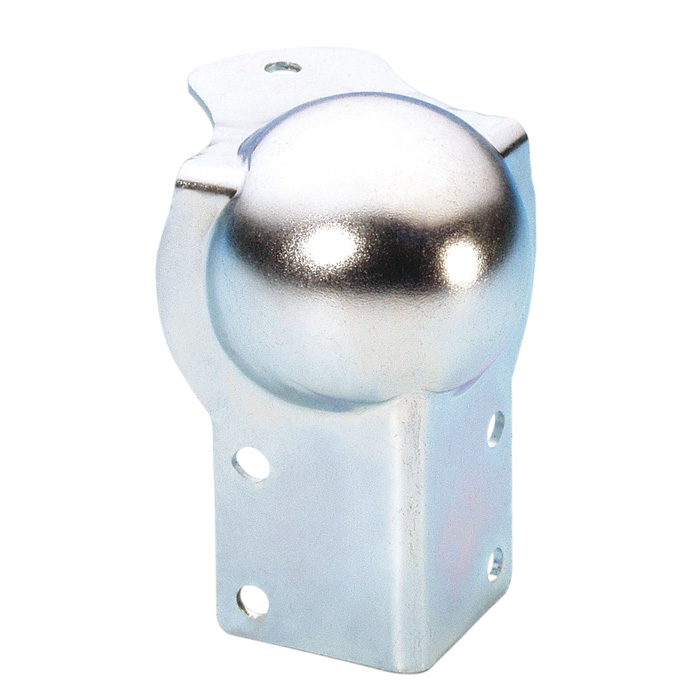 Adam Hall 41201 - corner protector ball-bearing, galvanized, integrated with corner brace, 1,5x51x68 mm