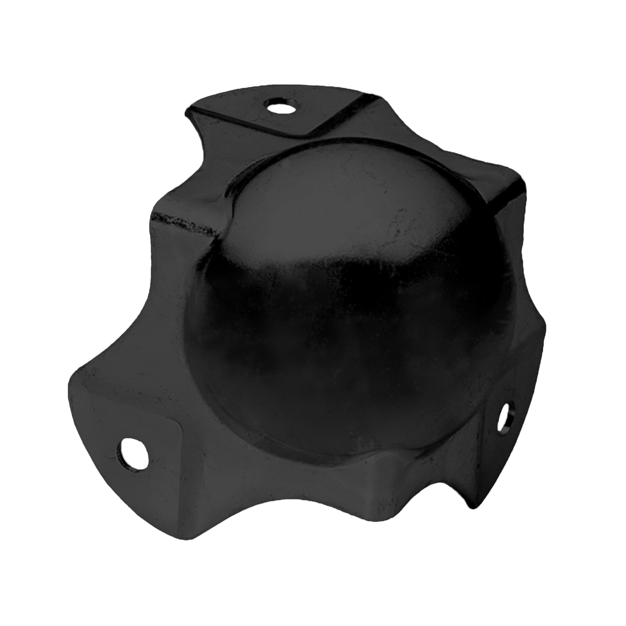 Adam Hall 4124 BLK - corner protector ball-bearing, black, profilozott, 1,5x51x51 mm