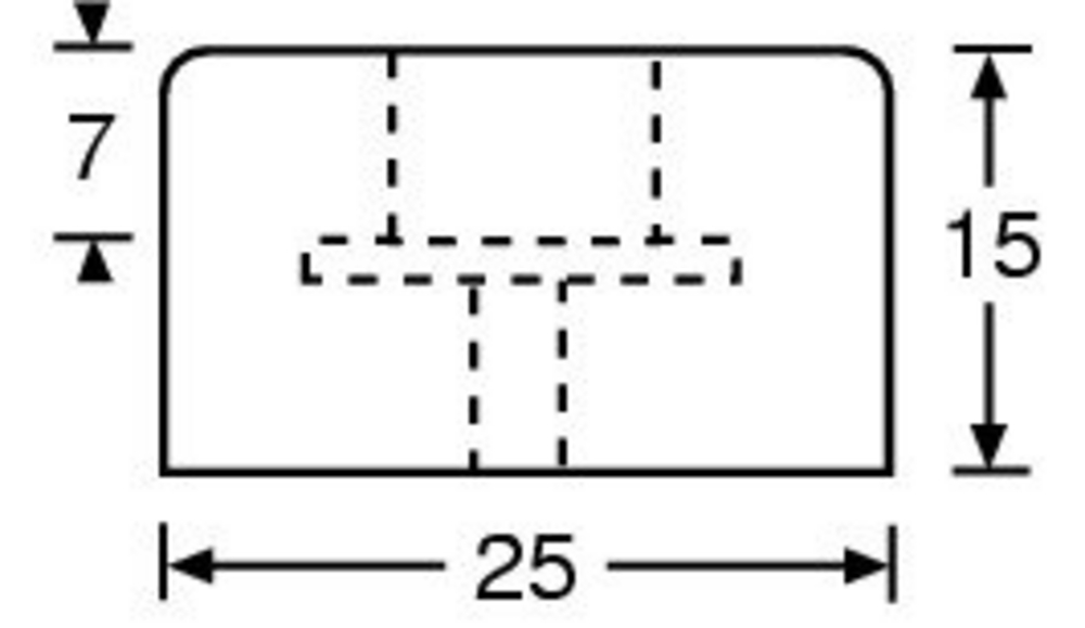 Adam Hall 4904 - gumiláb 25 x 15mm/5 mm - 2. kép
