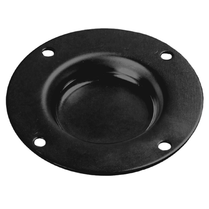 Adam Hall 4905 BLK - rubber foot tray black, 80x10 mm