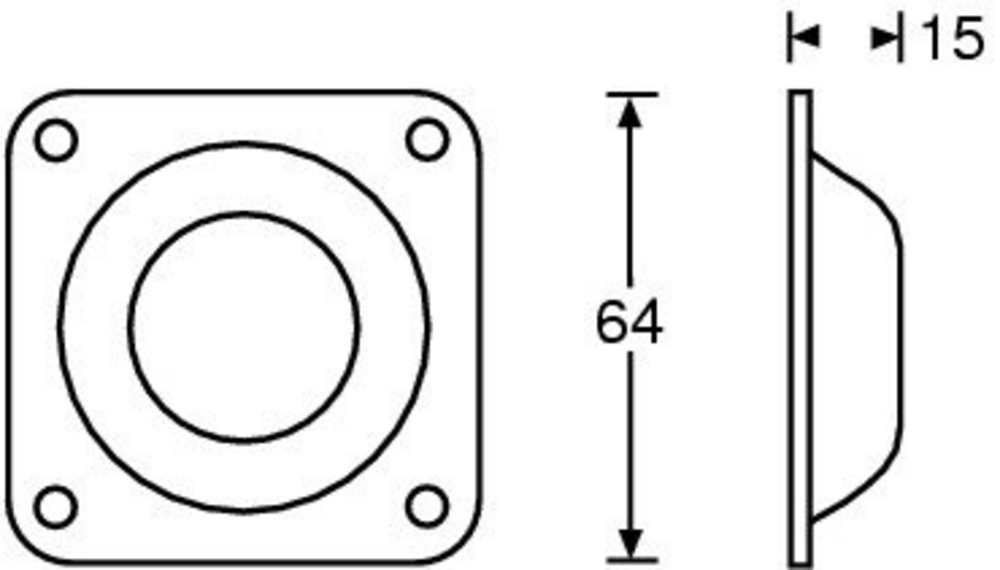 Adam Hall 4938 - fémláb, mama elem, 64x15 mm/5,1 mm - 2. kép