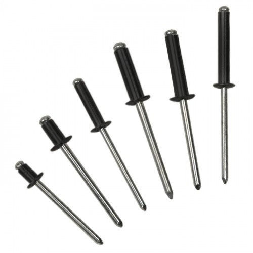 Adam Hall 55924014BLK - Multigrip popszegecs peremesen zömülő, 4x14 mm, black, 500-piece pack