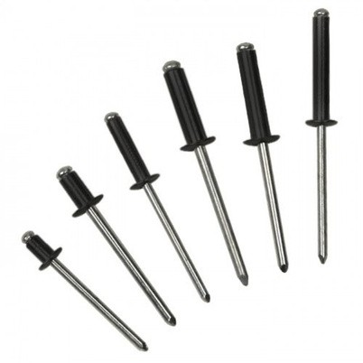 Adam Hall 55924806BLK - Multigrip popszegecs peremesen zömülő, 4,8x6 mm, black, 500-piece pack