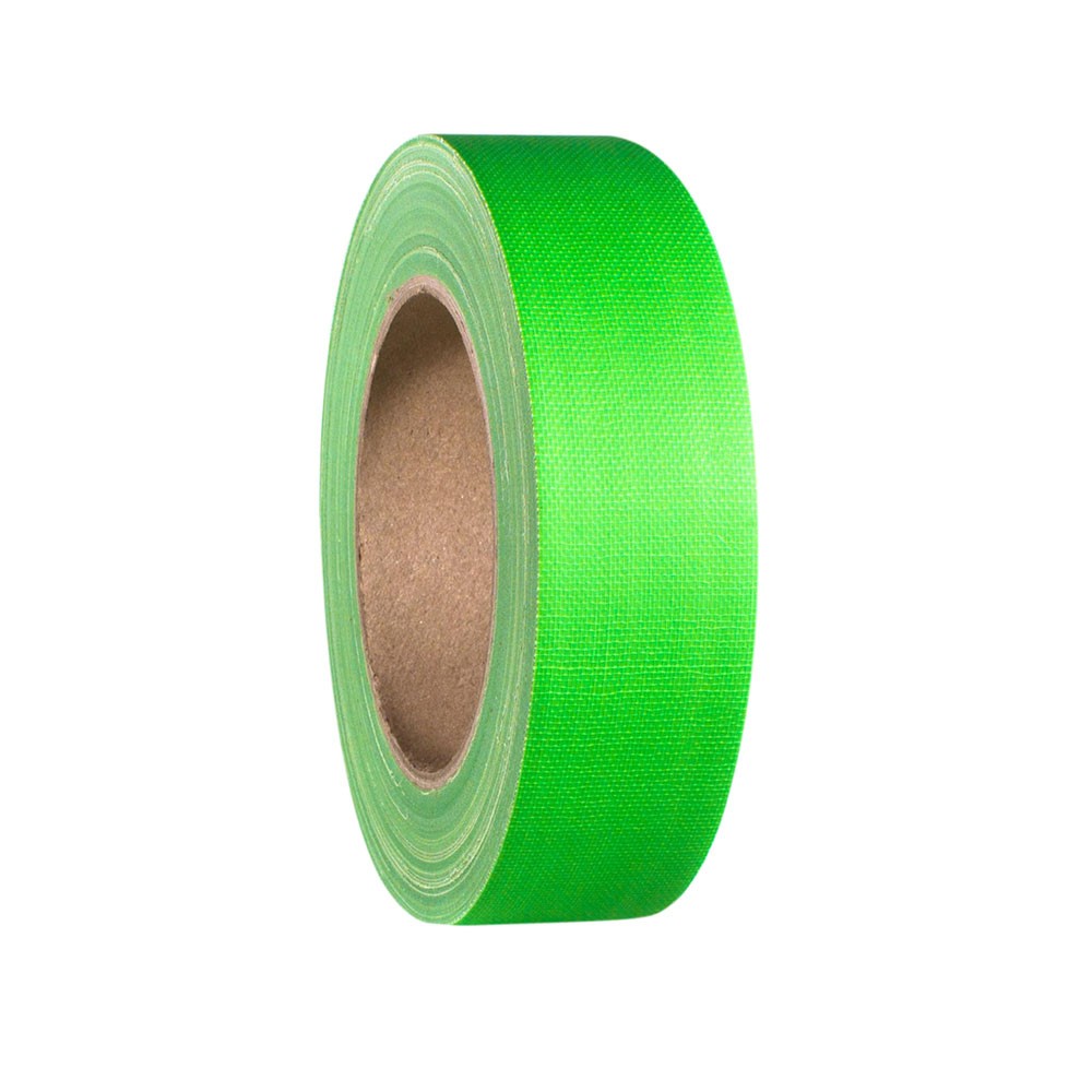 Adam Hall 58065 NGRN - Gaffa adhesive tape, 38 mm x 25 m, neonzöld