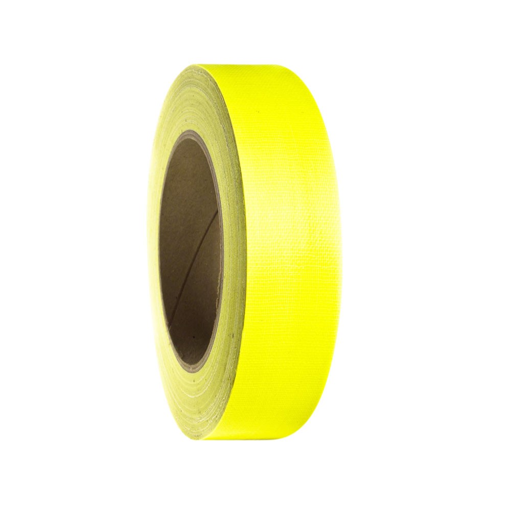 Adam Hall 58065 NYEL - Gaffa adhesive tape, 38 mm x 25 m, neonsárga