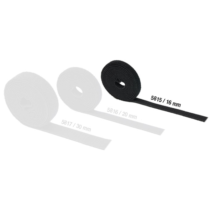 Adam Hall 5815 - hook-and-loop / velcro kétoldalas, 16 mm x 25 m tekercsben