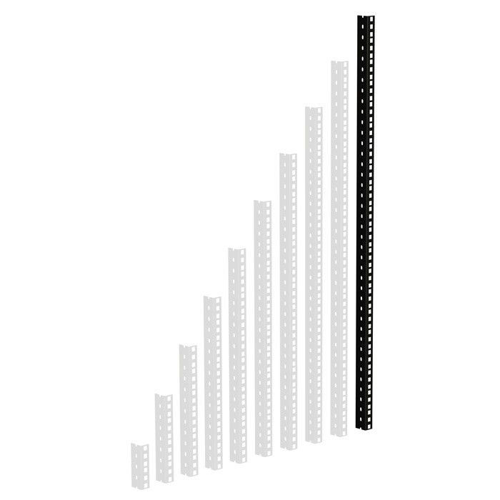Adam Hall 61535 B 20 - rack rail, 20U szimpla, cage, 1/2U density, steel