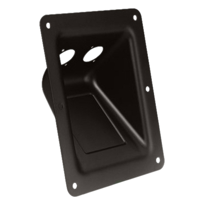 Adam Hall 87160 - connector tray black, 2x XLR-D furattal