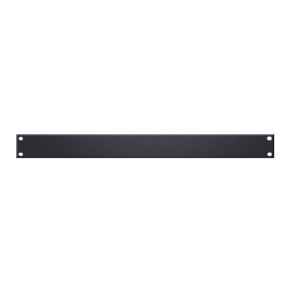 Adam Hall 8721 - 19" aluminium front panel, 1 U, black