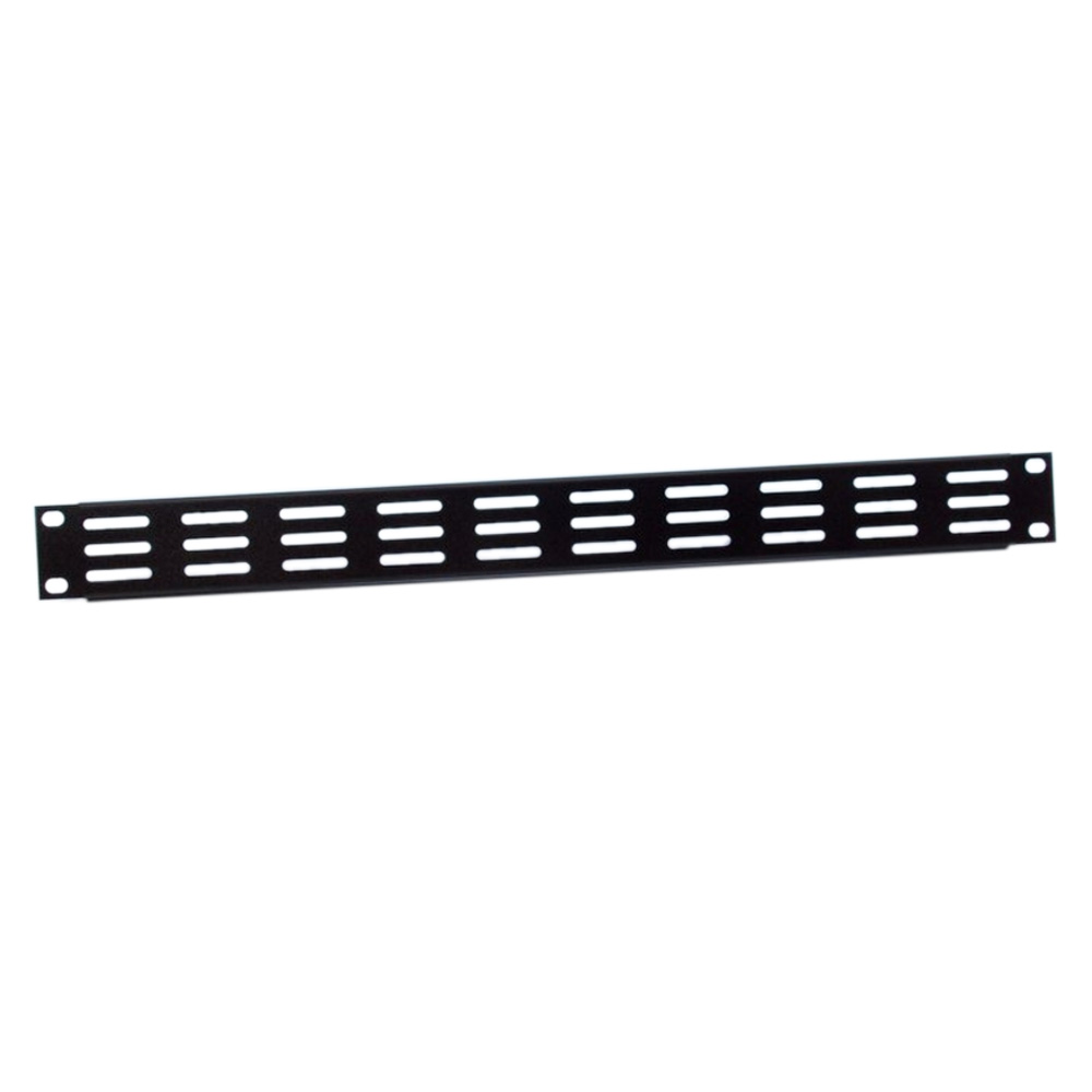 Adam Hall 87221 VH - 19" vented vas front panel, 1 U, vízszintesen réselt, black