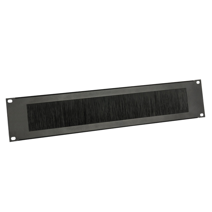 Adam Hall 87222 BRUSH - 19" kábelátvezető panel, 2 U, black