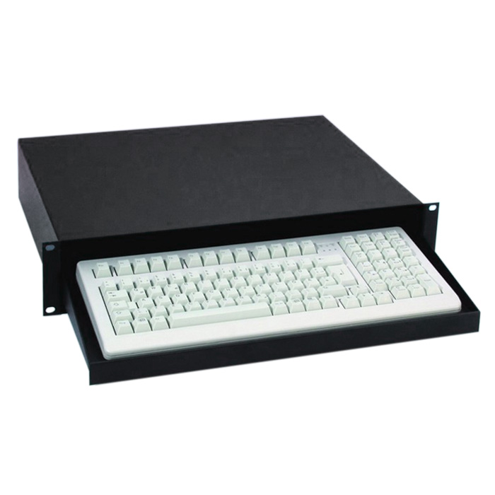 Adam Hall 87412 - tasztatúra tartó rack fiók 2 U, PC billentyűzethez