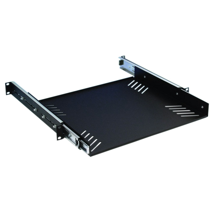 Adam Hall 87556 - 19" kihúzható shelf 1 U/380 mm black festve
