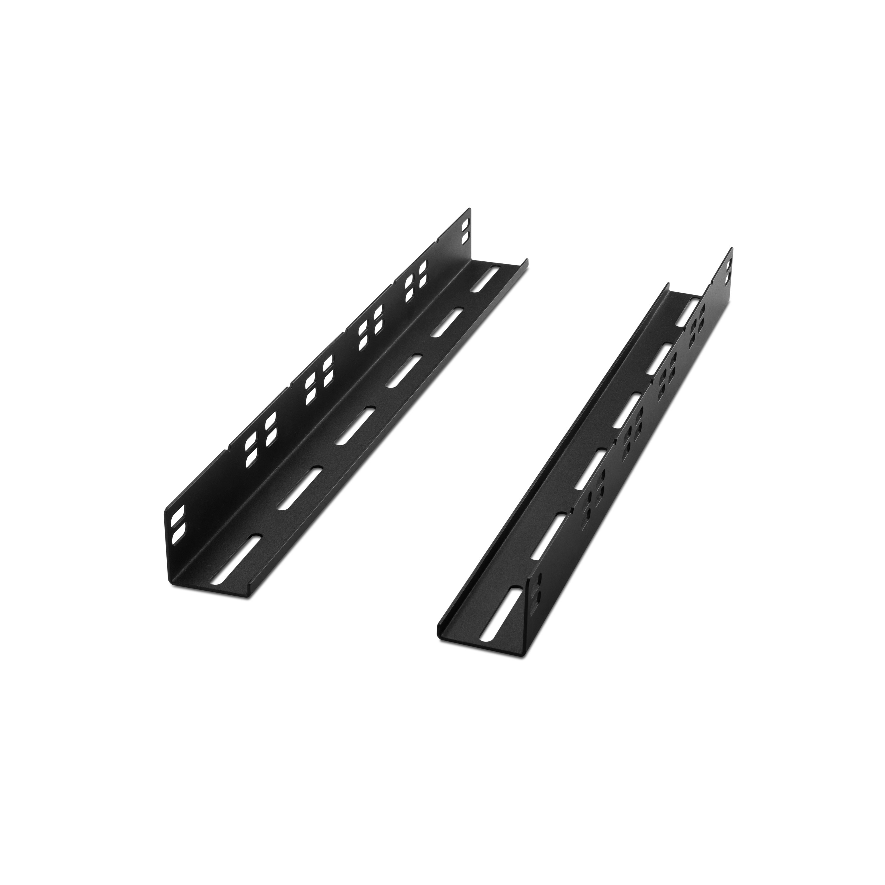 Adam Hall 876 TL - rack sín/tartókonzol 1,5 mm vastag acél L profil (450 x 43 x 45 mm) 45,5 mm-es nyílásokkal