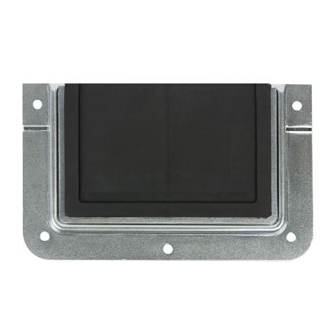 Adam Hall 87972 - kábelátvezető panel galvanized, 162x92 mm, középen black gumilappal