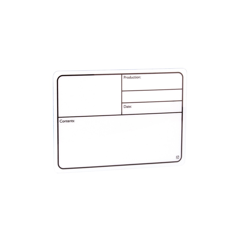 Adam Hall 88000 - produkciós felirati plate / board újra írható, öntapadó back panel, 130x85 mm , white