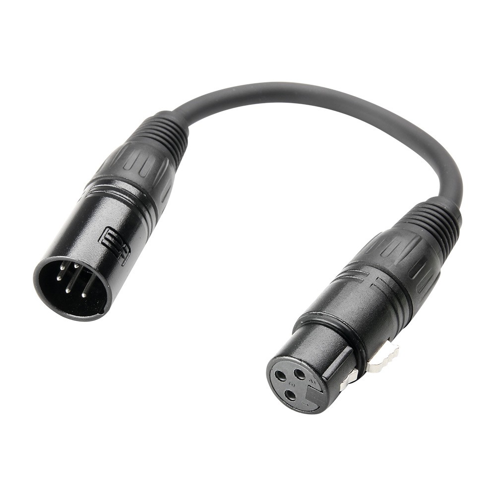 Adam Hall Cables 3 STAR DGF 0020 - DMX adapter cable - 5-pin XLR plug-3-pin XLR socket, 0,2 m