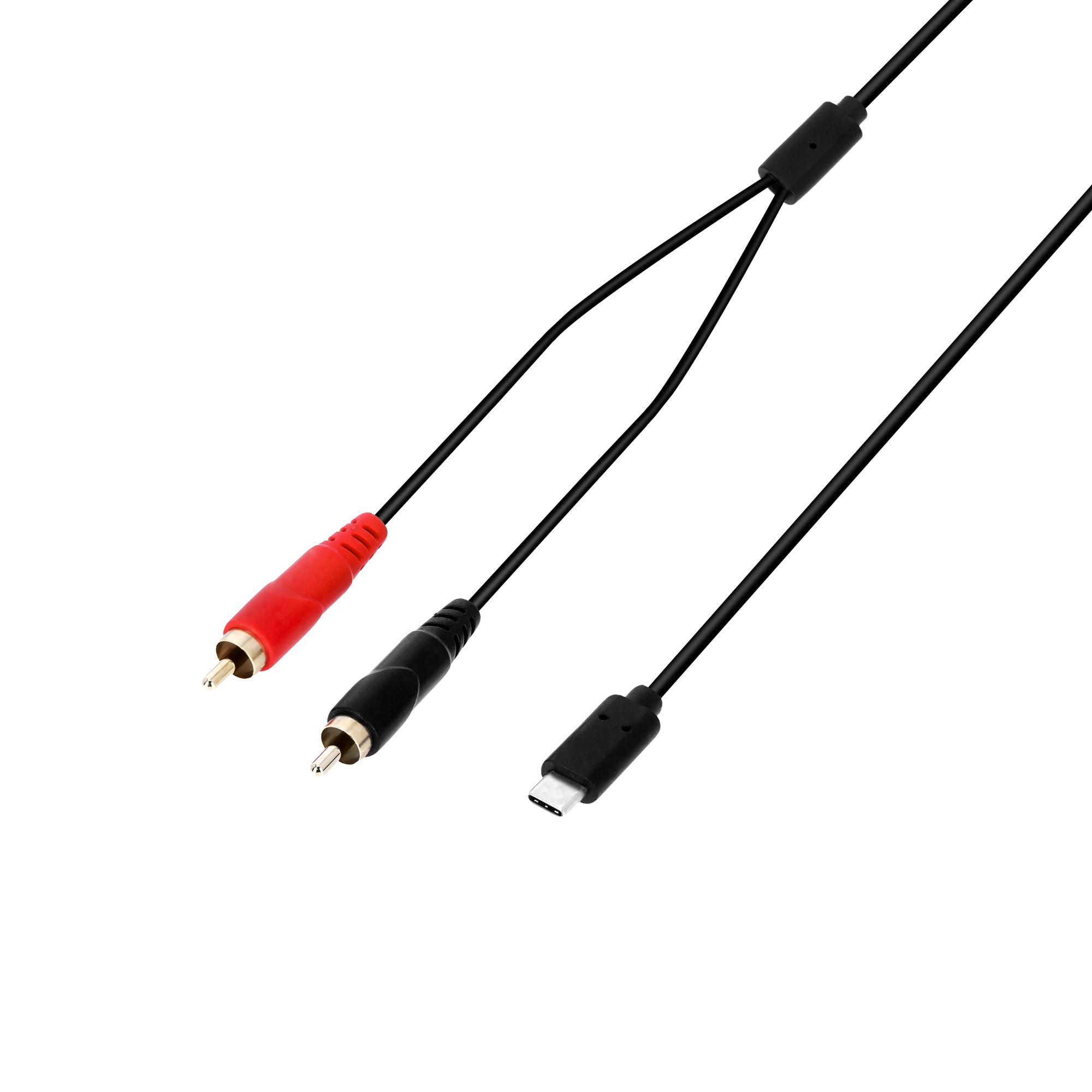 Adam Hall Cables 3 STAR Y CC USB-C 0300 - Y cable | USB-C / 2 x RCA male | 3 m