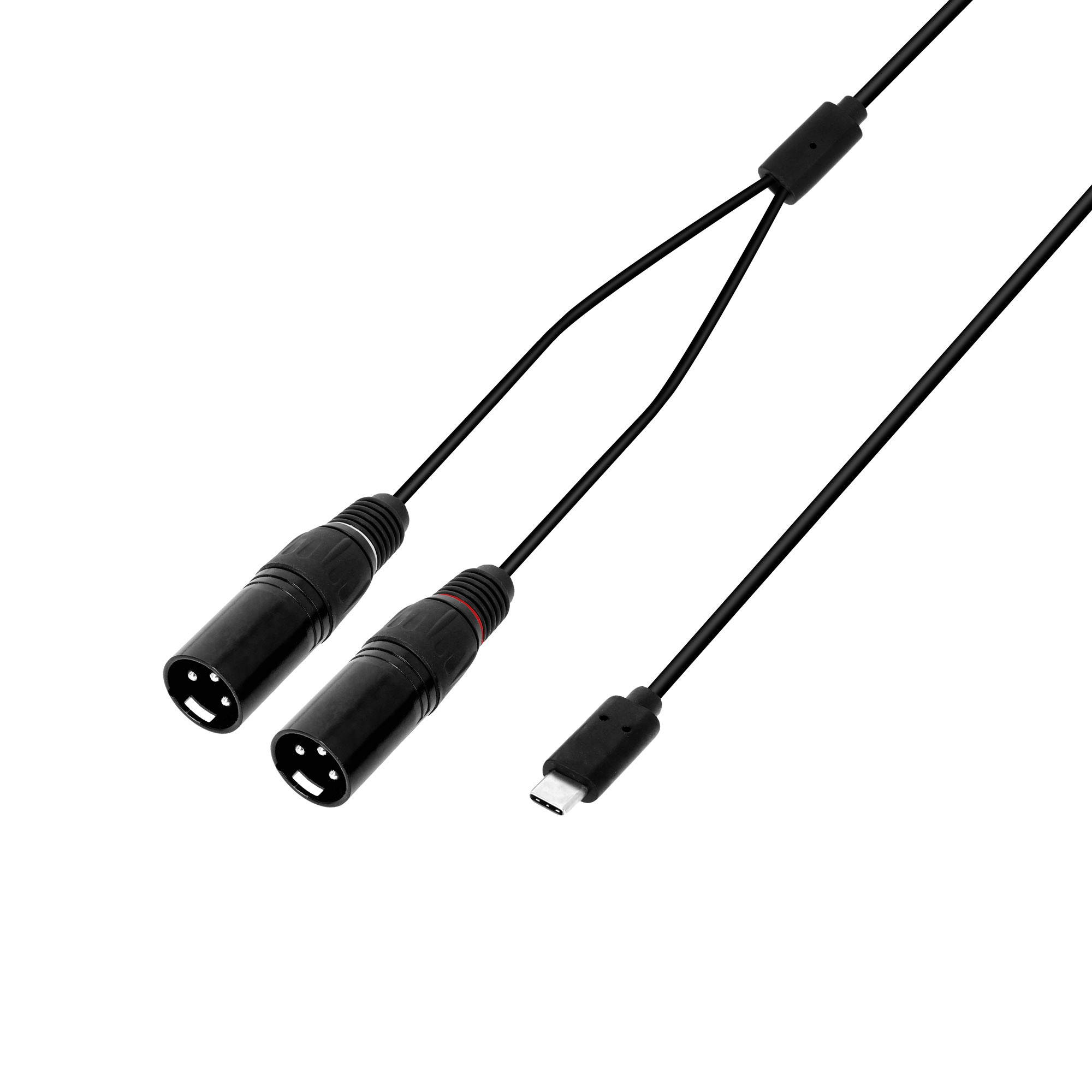 Adam Hall Cables 3 STAR Y MM USB-C 0300 - Y cable | USB-C / 2 x XLR male | 3 m