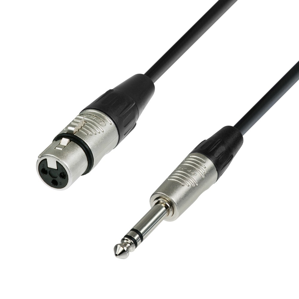 Adam Hall Cables 4 STAR BFV 1000 - balanced signal cable | Rean XLR female x Jack TRS | 10 m