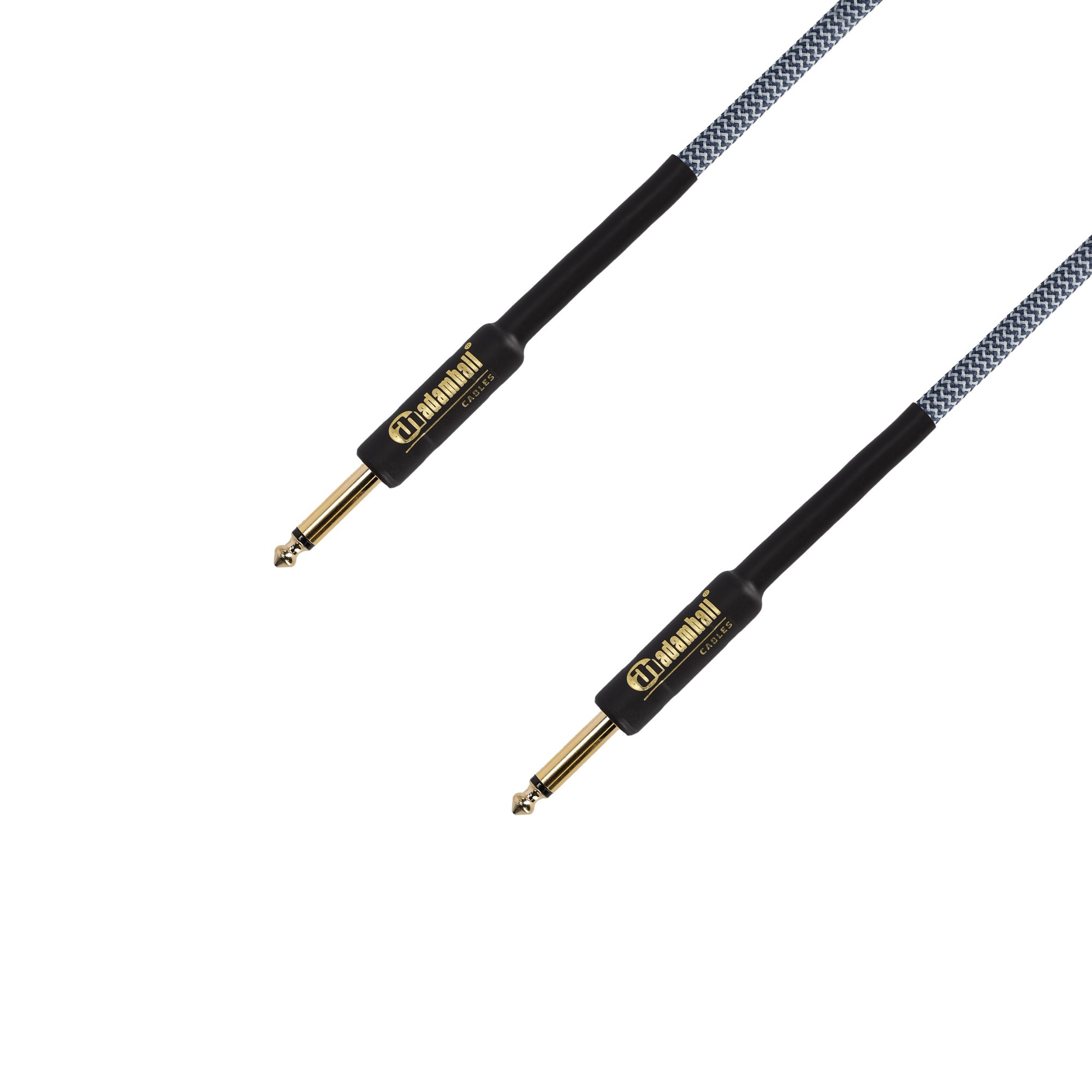 Adam Hall Cables 4 STAR IPP 0300 BLU - guitar - instrument cable | Adam Hall jack with plug, fabric kábelköpennyel | 3 m, blue