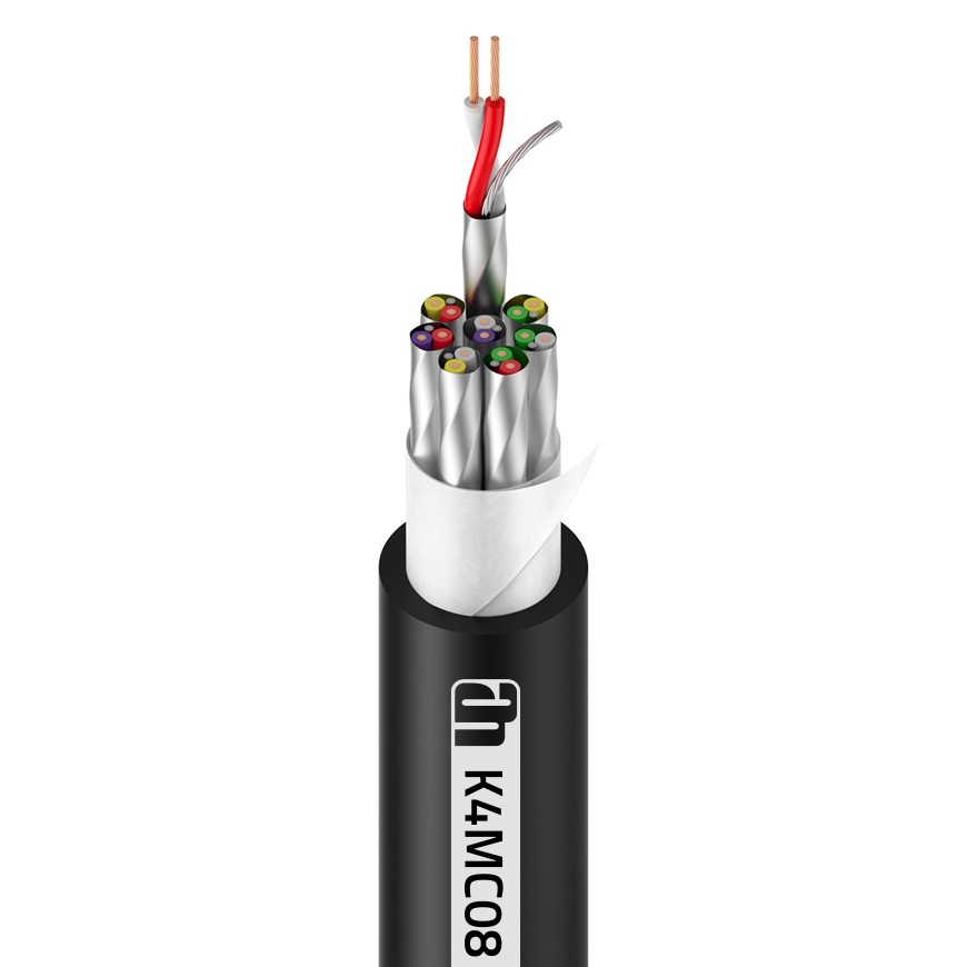 Adam Hall Cables 4 STAR MULTICORE 08 - multicore cable | 8-channel 16x0,14 mm² AWG26 | 1 m