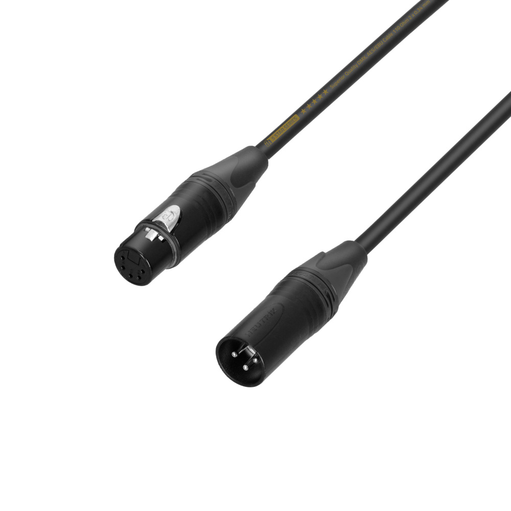 Adam Hall Cables 5 STAR DHM 0020 - DMX átalakító kábel - 5 pólusú XLR aljzat-3 pólusú XLR dugó, 0,2 méter