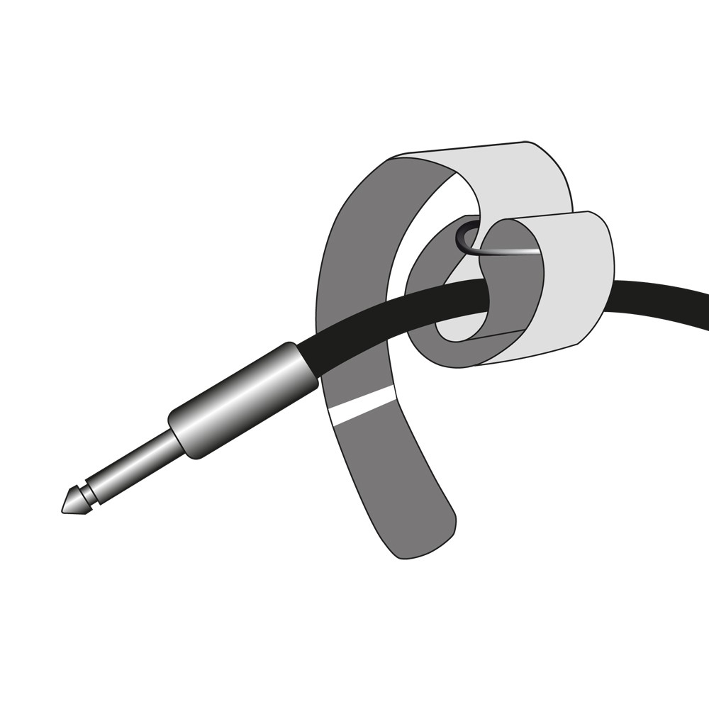 Adam Hall Cables VR 1616 YEL - tépőzáras kábelkötegelő 160 x 16 mm, 10 darabos kiszerelés, sárga