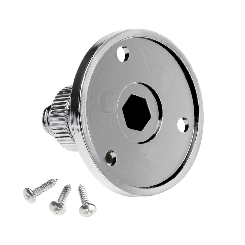 Adam Hall D921 - talp gégecsőhöz 3/8" menettel, ezüst - 2. kép