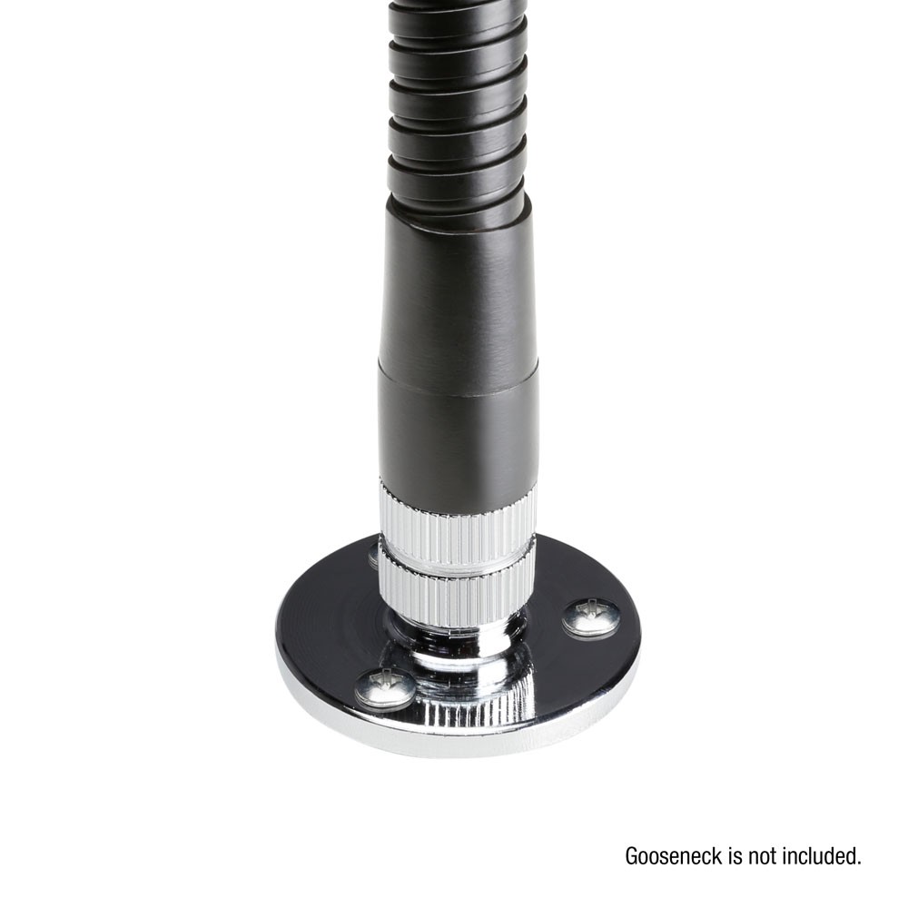 Adam Hall D921 - talp gégecsőhöz 3/8" menettel, ezüst - 3. kép