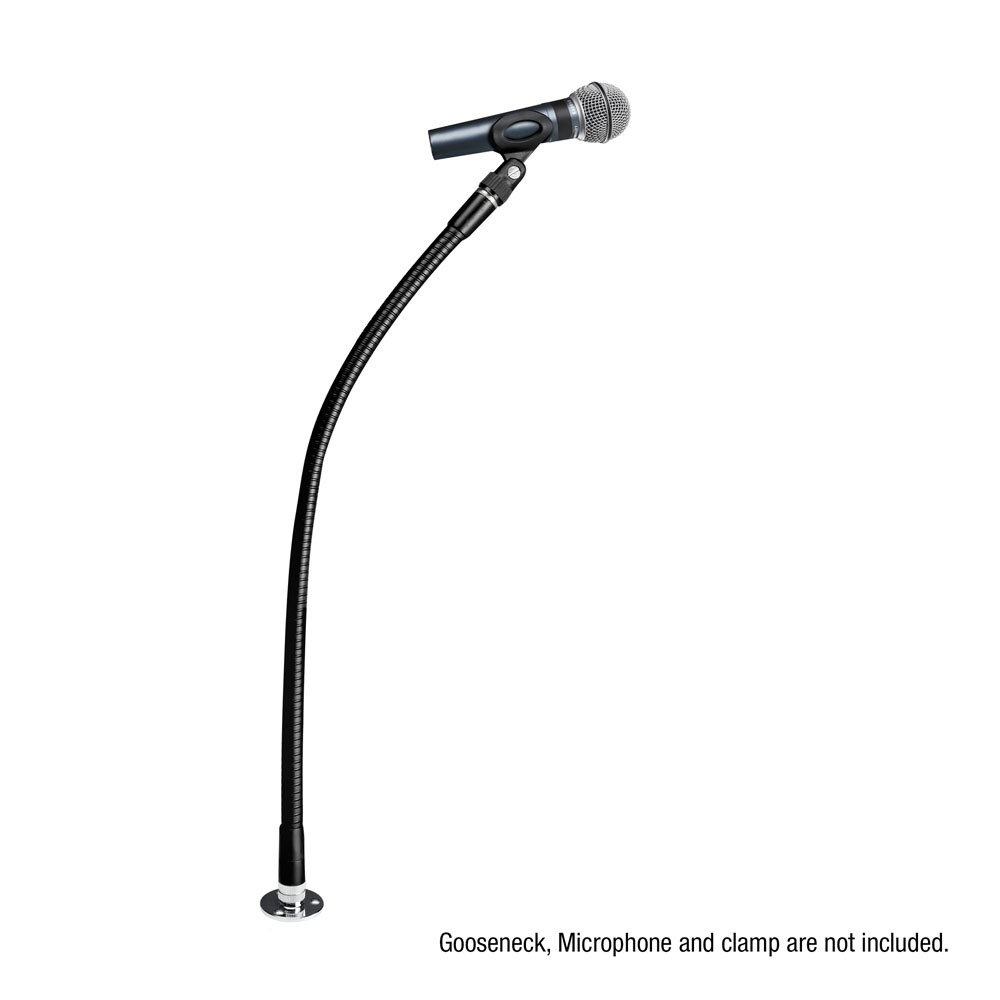 Adam Hall D921 - talp gégecsőhöz 3/8" menettel, ezüst - 4. kép