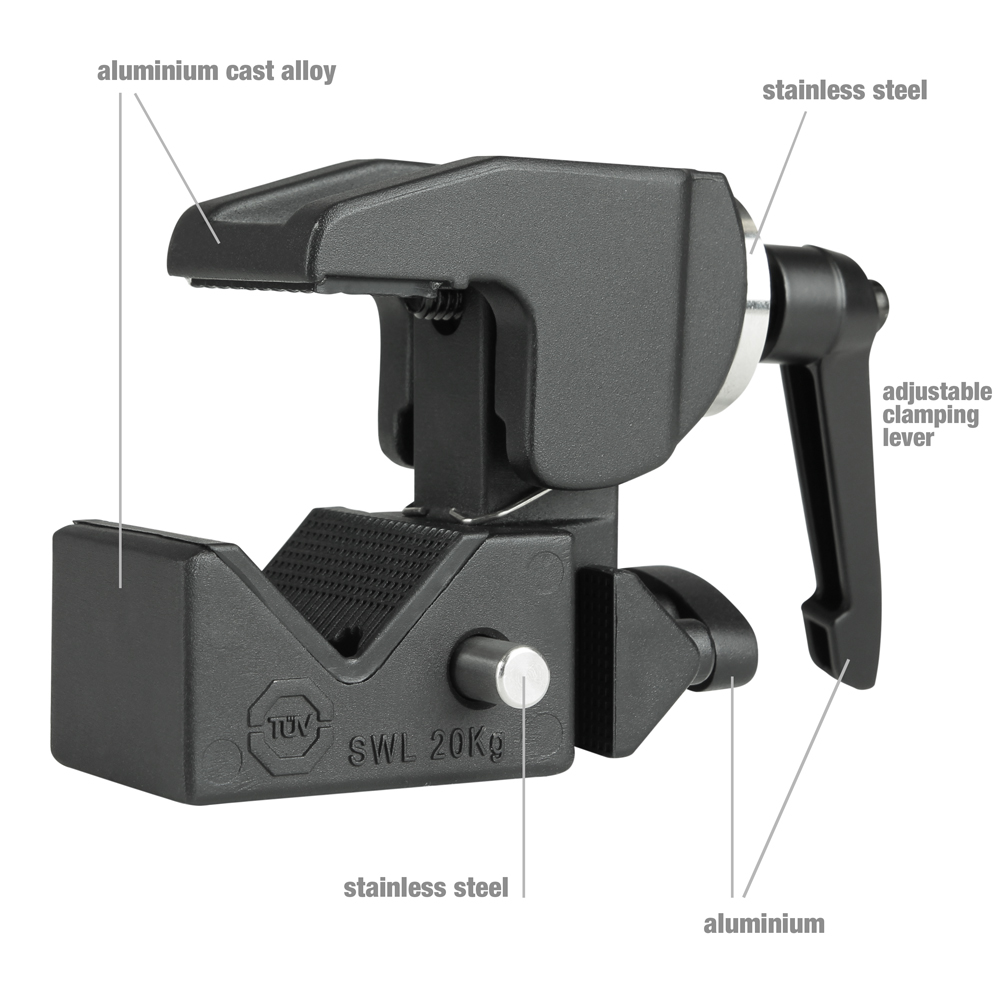 Adam Hall SUPER CLAMP - univerzális szorító bilincs - 2. kép