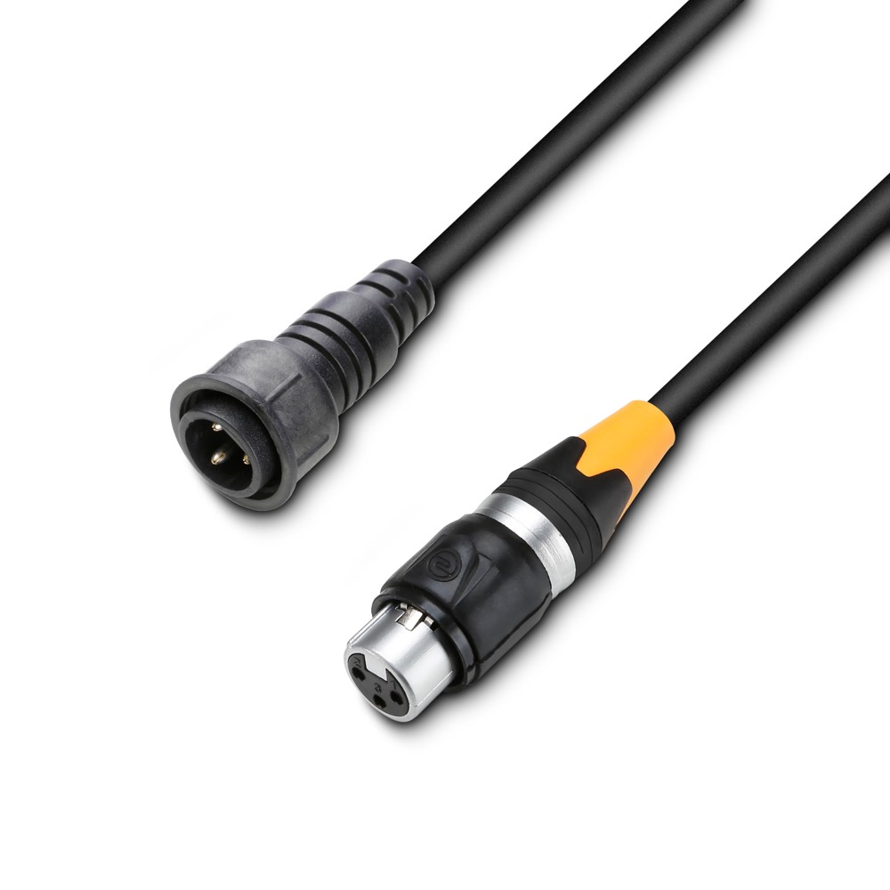 Cameo DMX 3 AD OUT IP65 - DMX kábel 3 pólusú, kimeneti, 1 méteres, IP65 minősítésű