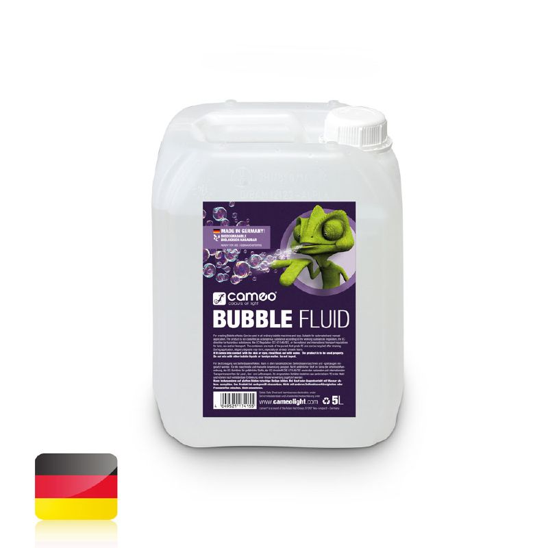 Cameo BUBBLE FLUID 5 L - speciális fluid buborékfújó gépekhez szappanbuborék létrehozására, 5 liter