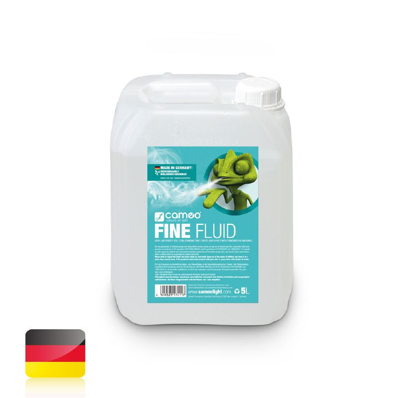 Cameo FINE FLUID 5 L - füstgépekbe for fluid nagyon low density, finom ködhöz, nagyon long szétoszlási idővel, 5 liter